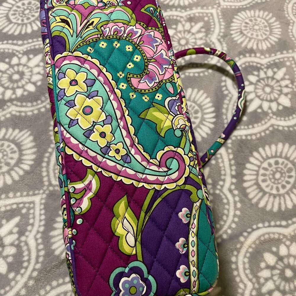 Vera Bradley Heather Pattern 2 bags!  Bowler bag (EUC) and Glenna - Picture 4 of 16